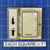Honeywell T4039S1016 Off-Hi-Md-Lo Switch Break Fan Cool/Htg Circuits 120-277 Vac