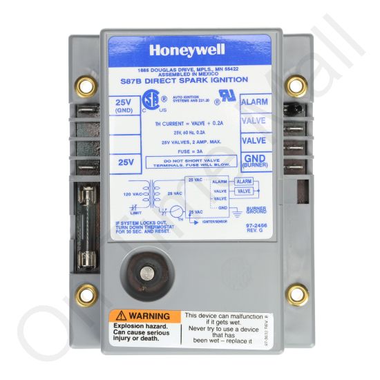 Honeywell S87B1065 4 Sec Lockout